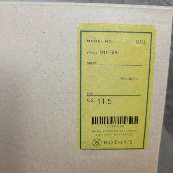 Rothy's The Chelsea Women's Size US 11.5 Metallic Lattice Ankle Boots Shoes - Picture 9 of 10